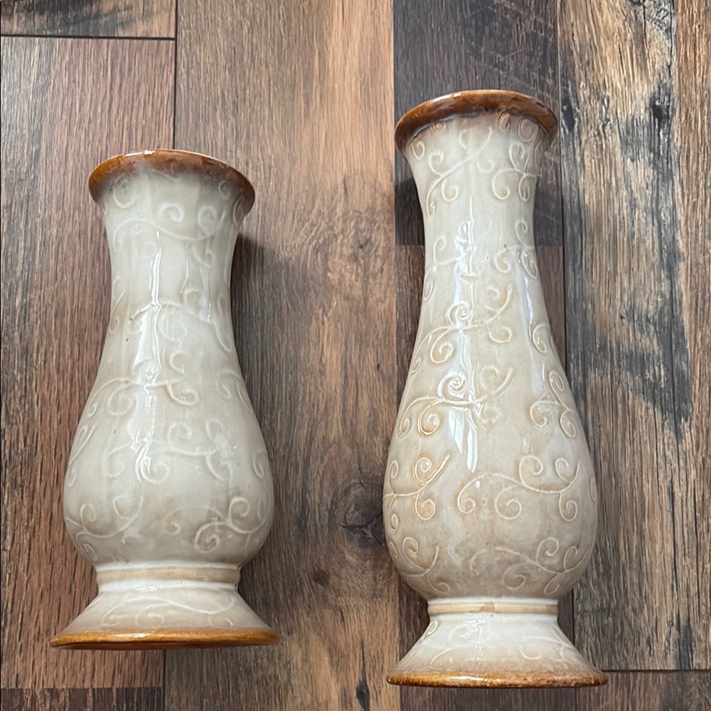 Elegant Cream Vases